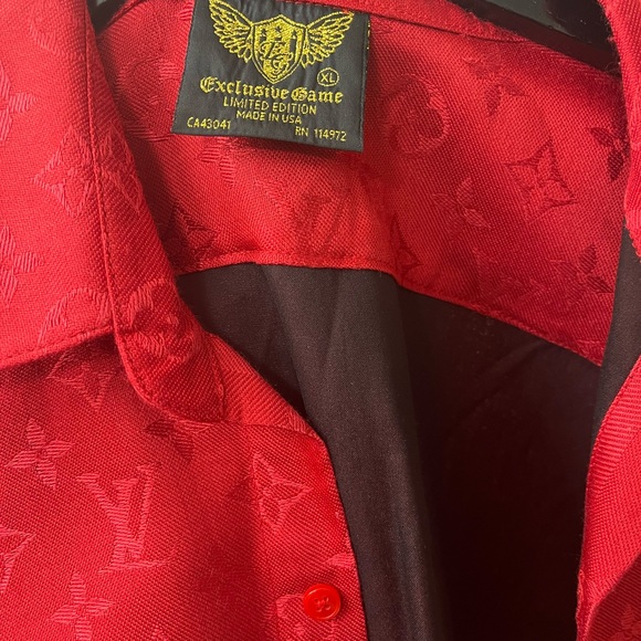 Custom made Louis Vuitton button up. - Picture 6 of 7